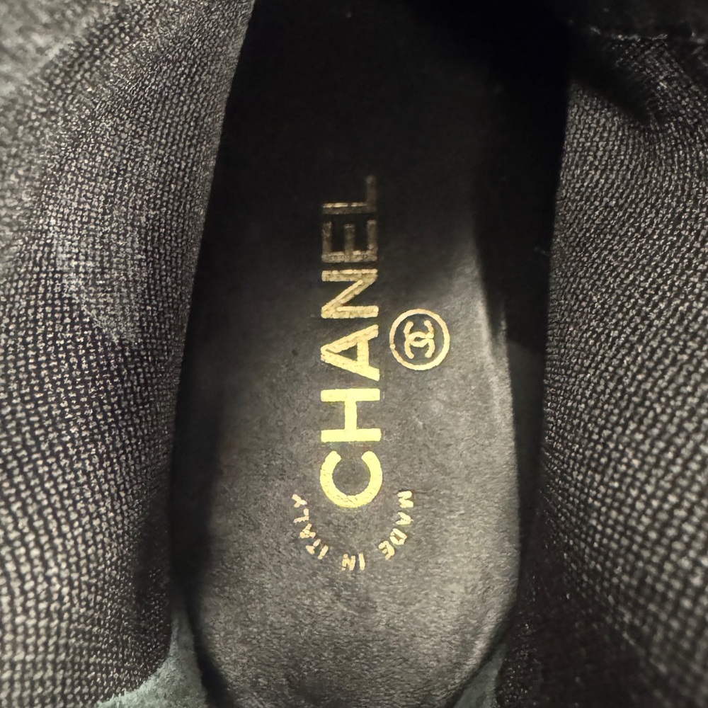 Authentic CHANEL Black Chelsea Ankle Boots with Calfskin Leather - Picture 10 of 10